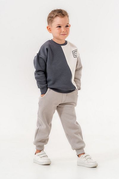 HAUSEkids Boy's Tracksuit Set 2-5 Years - Block Tyo, Smoked