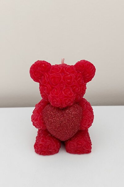 Handmade Kalpli ayıcık soy wax mum