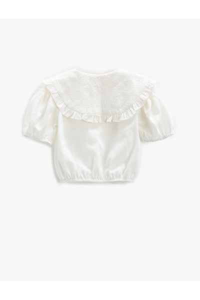 Koton Baba galléros Crop ing - rövid buborékos ujjú és elasztikus derék