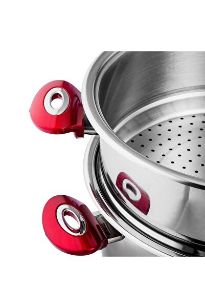 Dania Stainless steel pot 18/10 for mento, size 28 cm