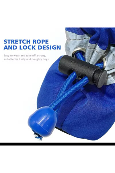 HelloBeautiful Köpek Ayakkabı Koşu Su Geçirmez 4 Adet