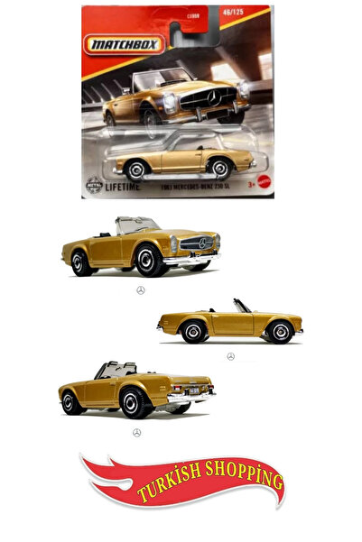 HOT WHEELS Matchbox 1:64 Ölçek 1963 Mercedes-Benz 230 Sl Gold
