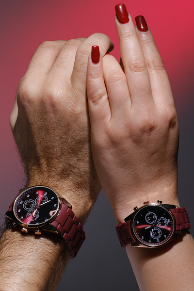 STONY Sevgiliye Özel Hediye Kol Saatleri Sade Şık Metal Kasa Silikon Kordon E...