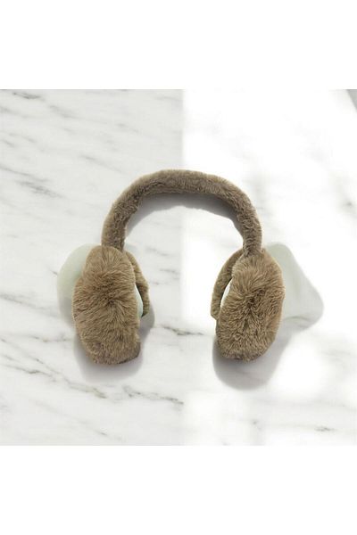 CNS Concept Premium Plush Earmuff - Unisex Adult & Kids, Brown