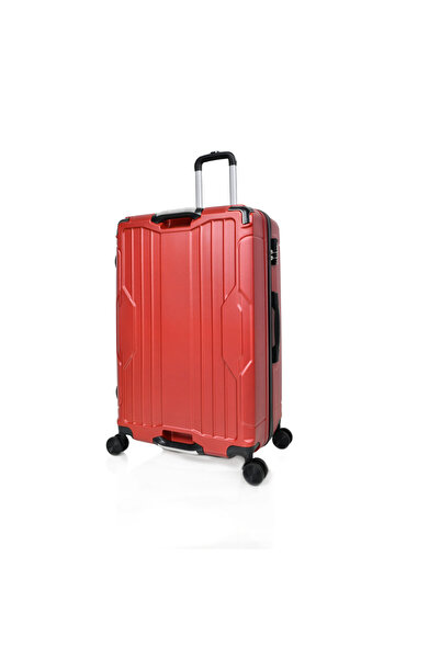 MORANO 3-Piece Unisex Morano Travel Luggage Trolley Set Red Size 28''-24''-20'' Inches.