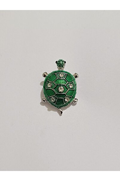 ESJ Kristal Taş Kaplumbağa Çocuk Broş Ebat: 2*3 Cm