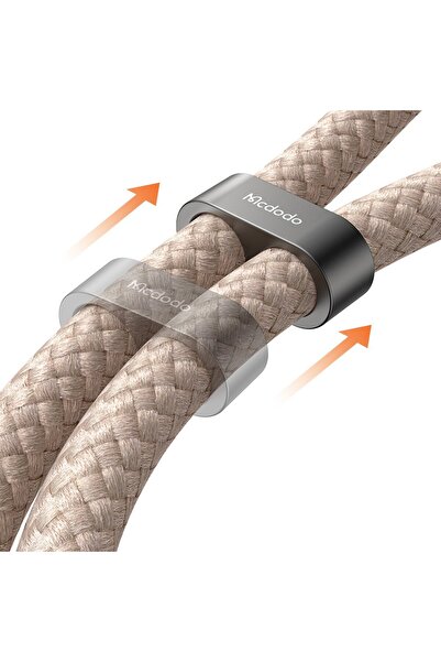 Mcdodo CA-6831 ÇOK İŞLEVLİ ÇAPRAZ BOYUN ASKISI KABLOSU 1.2 M 60 W TYPE-C TO TYPE-C HAKİ