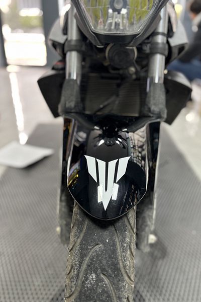 Banxtre White Color Mt Logo Sticker Label for Engine and Helmet (10cm)