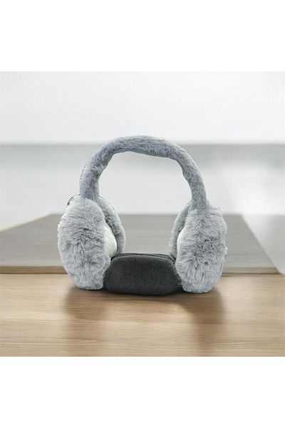CNS Concept Gray Plush Earmuff - Unisex Adult and Child Premium