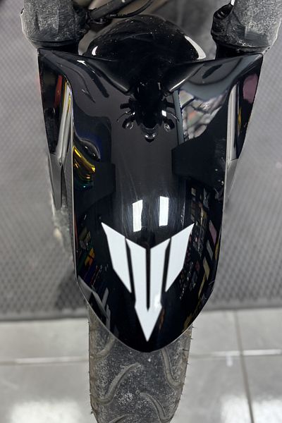 Banxtre White Color Mt Logo Sticker Label for Engine and Helmet (10cm)