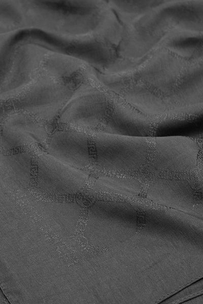 Pierre Cardin Lyocell Monogram Shawl - 1080800 -912 - Smoked