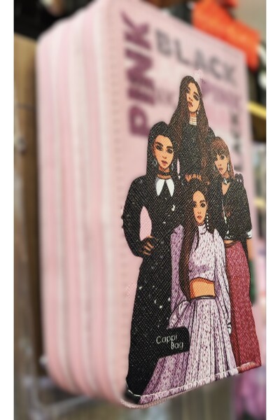 bundle island Cutie/pungă pentru creioane cu figurine Blackpink cu 3 comparti...