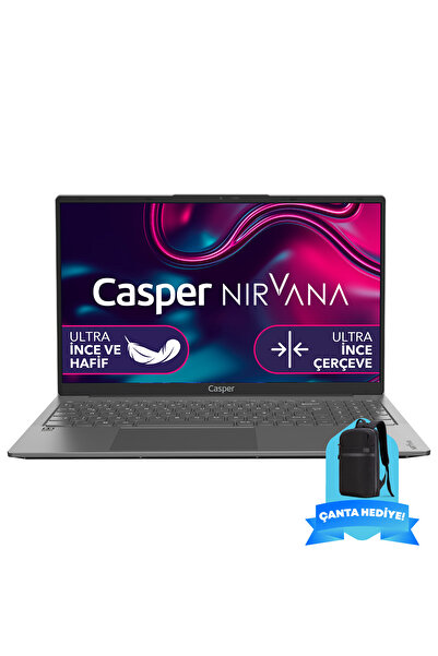 CASPER Nirvana X600.1270-DF00R-G-F-M102 i7-12700H 32GBRAM 1TBNVME Windows11Pro+NirvanaSırtÇantası