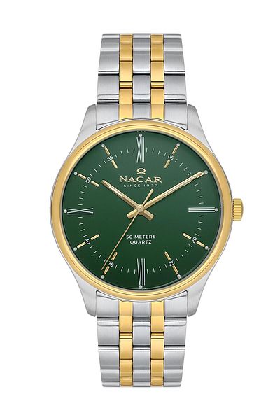 Nacar Silver - Gold Men'S-Women's Wristwatch Nc35-592025-Cnm