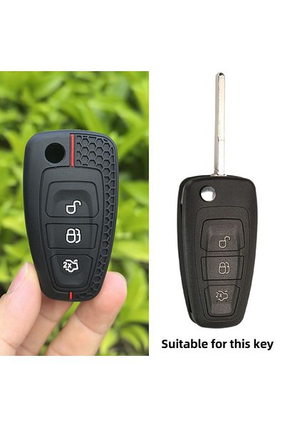 Choice Black 3 Button Silicone Car Remote Key Fob Cover Case For Ford Ranger C-max S-max Focus Mk3 Galaxy M