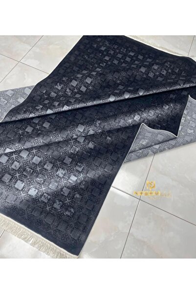Neşem Halı Boutique DIORA BOSS. 6556 A SİYAH ANTRASİT 120 TARAK İPEK DOKUMA