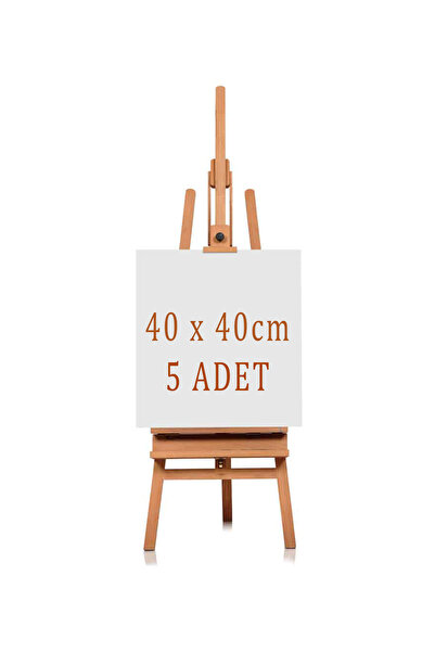 40x40cm Tuval (5 Adet) Arkadan Zımbalı Profesyonel Öğrenci