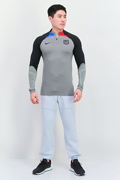 Nike Men Slim Fit Long Sleeve Football Jersey, Grey