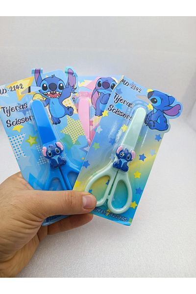 Meyra Accessories 1 Mini Scissors with Stitch Figure and Cover for Classroom School Gift Model Options