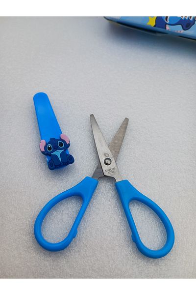 Meyra Accessories 1 Mini Scissors with Stitch Figure and Cover for Classroom School Gift Model Options