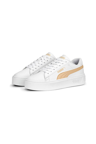 Puma Smash Platform v3 Kadın Sneaker Ayakkabı 390758-19 Bej