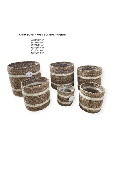 Cherry Collection Saksı Dekoratif Çok Amaçlı Sepet Bahçe Düzenleyici Dekorati...