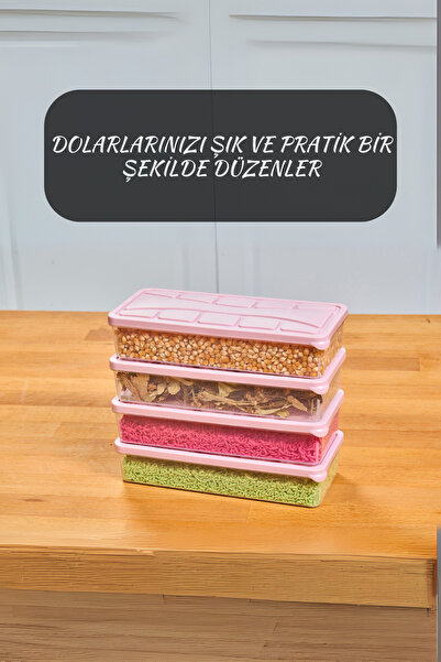 SUPERPUP Storage Container Soft Lid 4 Pieces 1.1 Lt Powder Freezer, Residual Container