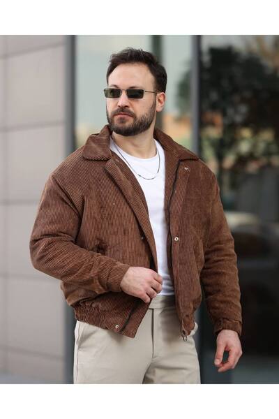 BASEL.CO Μπουφάν UNISEX Premium New Season Velvet Oversize Seasonal Bomber Lined Jacket