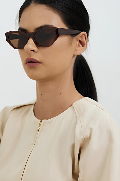 Della Pianto Unisex Mila Brown Sunglasses