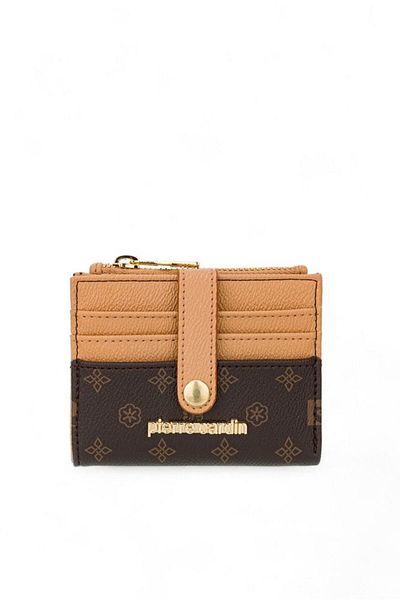 Pierre Cardin Дамско портфолио с монограм кафе и клъч чанта - 06pc24y605-mn