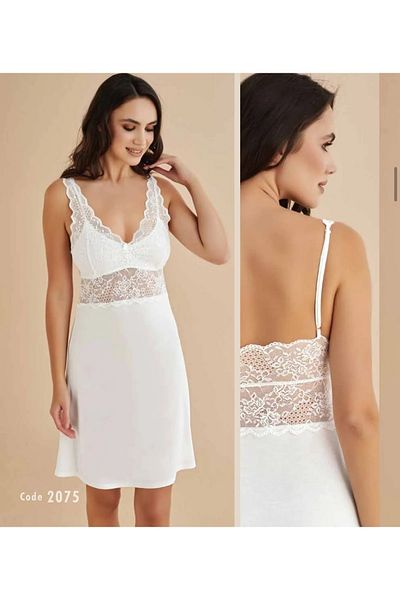ROZELT Set pijama din dantela ecru Neglijea Cămașă de noapte R.o.z.2.0.7.5.e.l.t