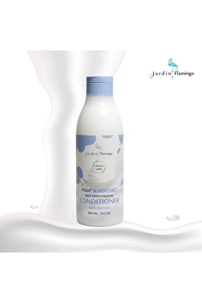 Flamingo بلسم بروتين الحليب والزبادي جاردن فلامنجو 450 مل