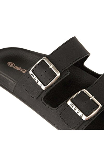 Muya Nova Men's Slippers - Anatomical Sole, All Season, Black