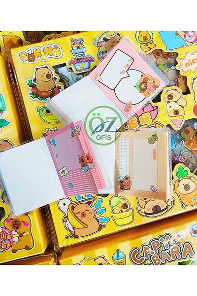 ÖZ OFİS Capybara Mini Notebook Set of 4