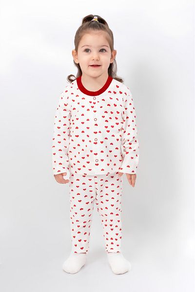 irkkids Baby Girl Cotton Pajama Set with Front Snaps
