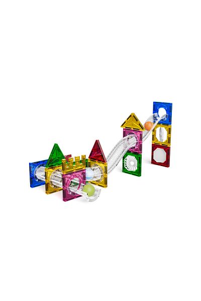 Magnetic Fields Magnetic Tiles Blocks Pipe set  -34 Pcs
