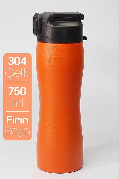Telvesse Stainless 304 Steel Sports Water Bottle - Straw, Orange, Water Bottle 1158