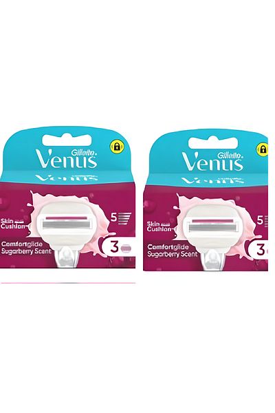 Gillette Venus Venus Comfortglide Sugarberry 3-Pack Replacement Head X2