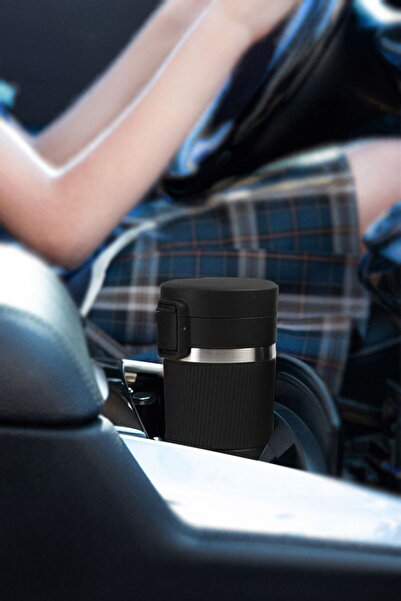 Weather Forecast Black 304 Steel - 380ml Cold and Hot Coffee Thermos Mug Cin908Sy