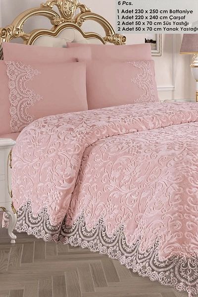 trivago halı Double Butterfly Print French Laced Bridal Blanket and Sheet Set - Custom Bag