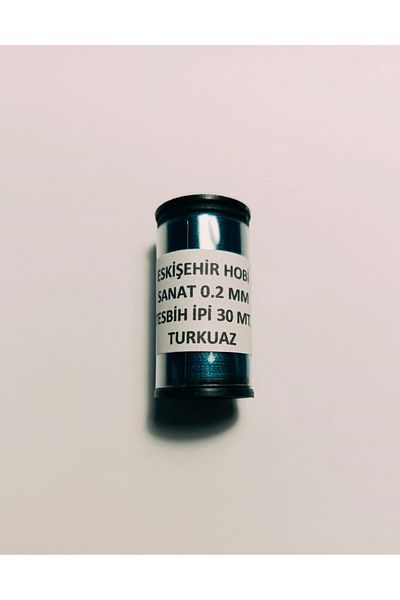 Eskişehir hobi sanat 0.2 mm 30 Meters Turquoise Color Rosary Rope (Thinest Rosary Rope)