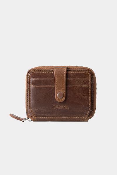 Lysande Genuine Real Leather Small Size Special Design Hand Stitched Portfolio Wallet