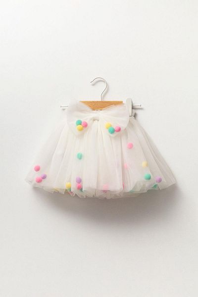 Magu Λευκή Pompom Girl's Tutu Φούστα