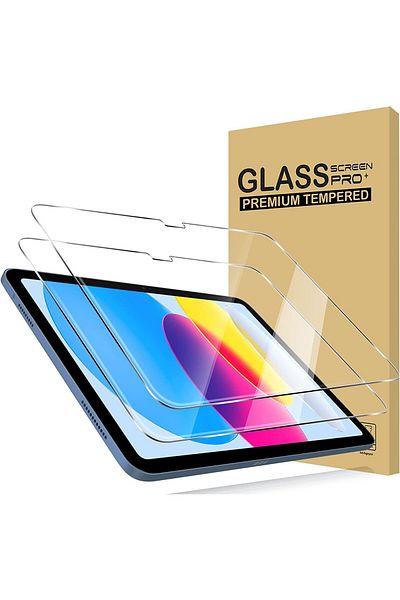 AWH عبوتان من واقي الشاشة الزجاجي المقوى لجهاز iPad 10.9" الجيل العاشر (2022)، متوافق ومتين