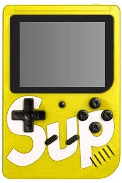 AWH INJOY SUP Game Box - 400 Retro Games in 1 Mini Console Can Connect to TV Yellow