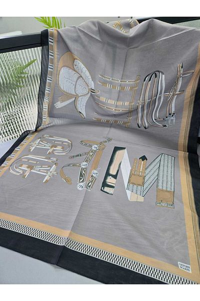 Oxygen Scarfs H Patterned Cotton Soft Shawl