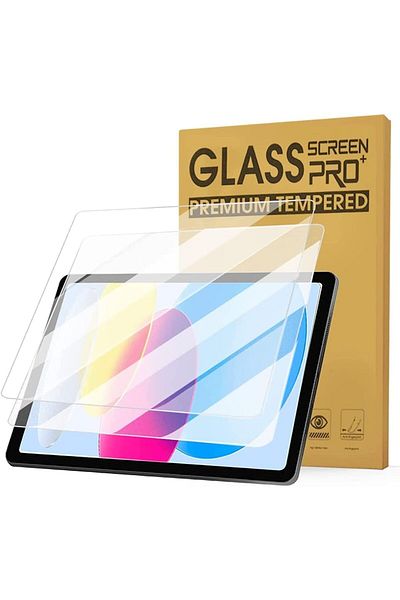 AWH عبوتان من واقي الشاشة الزجاجي المقوى غير اللامع لجهاز iPad 10th Gen 2022، مضاد لبصمات الأصابع