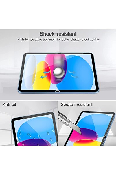 HYX 2 Pack Tempered Glass Screen Protector for iPad 10th Gen 10.9 (A2696/A2757/A2777)