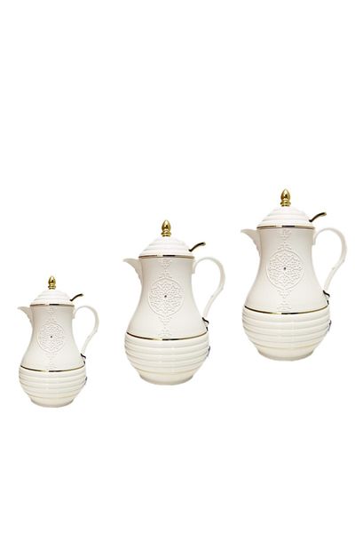ROZE White Pearl Tea Bottle 3 Piece Set (1.5L 1L 0.6L)