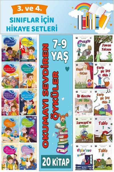 Ata Yayıncılık 3.ve 4.Sınıflar İçin Okuma Alışkanlığı Kazandıran Mükemmel 20 ...